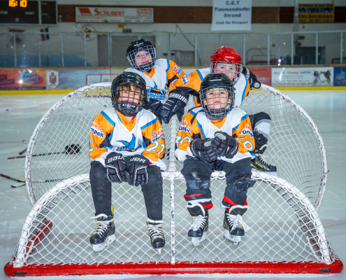 Eishockeytraining für Kinder